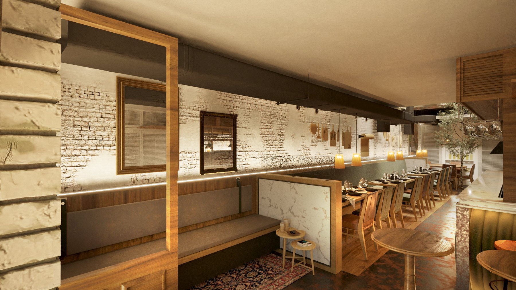 Restaurante Vila Boim: um projeto para tirar a ideia do slide e colocar em cena - imagem 5