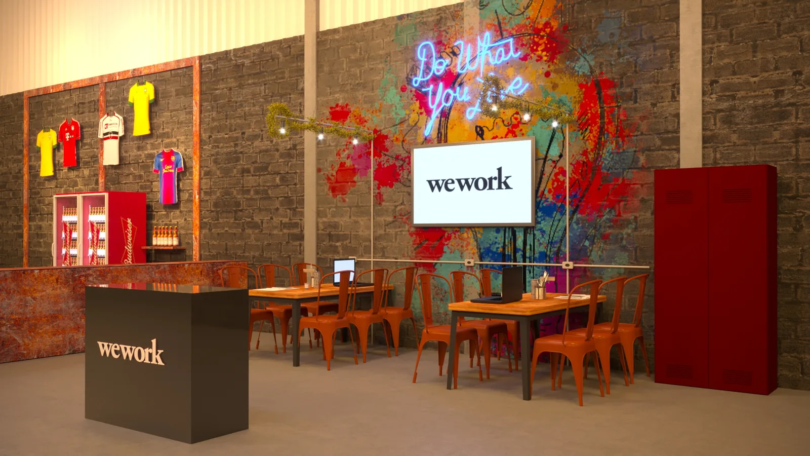 Bud Basement Co Working: projeto visual para transformar espaço em argumento