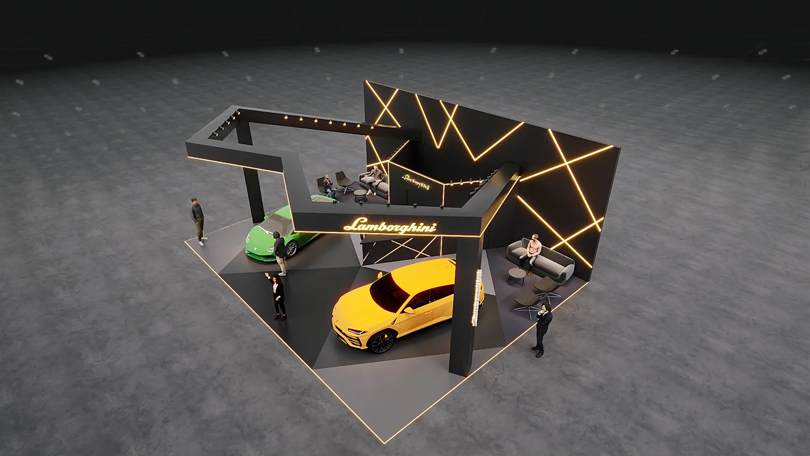Lamborghini Salão do Automovel: projeto visual para transformar espaço em argumento - imagem 1