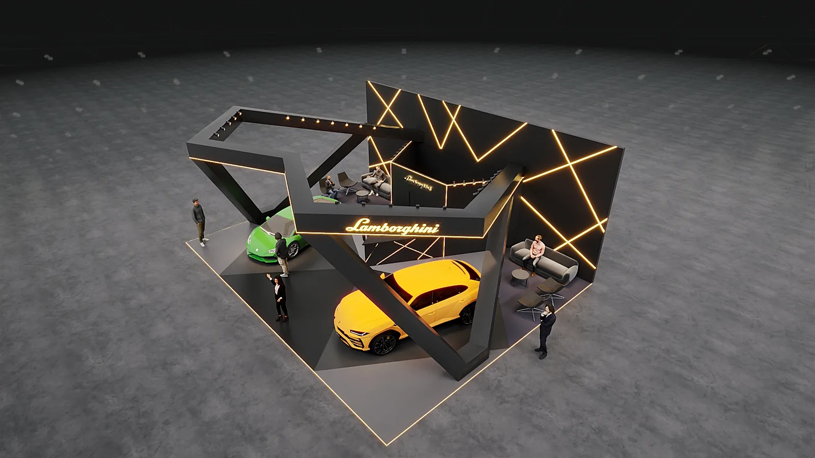 Lamborghini Salão do Automovel: projeto visual para transformar espaço em argumento - imagem 2