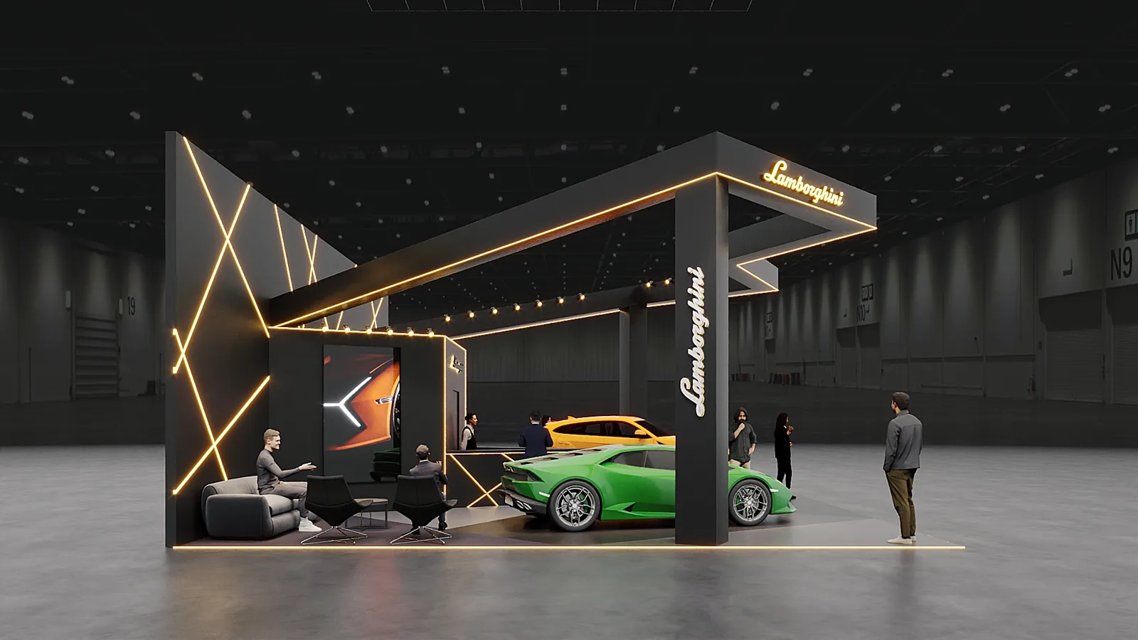 Lamborghini Salão do Automovel: projeto visual para transformar espaço em argumento - imagem 4
