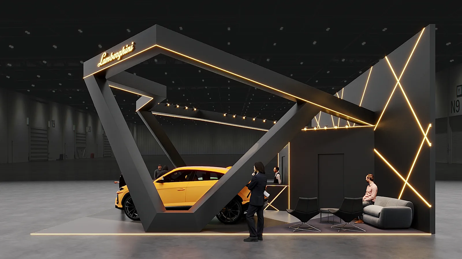 Lamborghini Salão do Automovel: projeto visual para transformar espaço em argumento - imagem 5