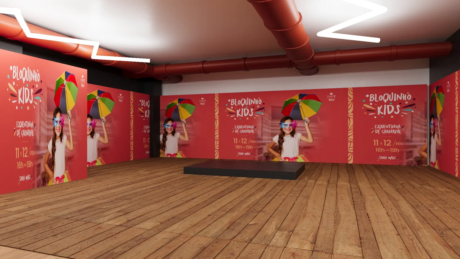 Carnaval Shopping Tiete: imagem 3D e narrativa para defender melhor a ideia - imagem 3