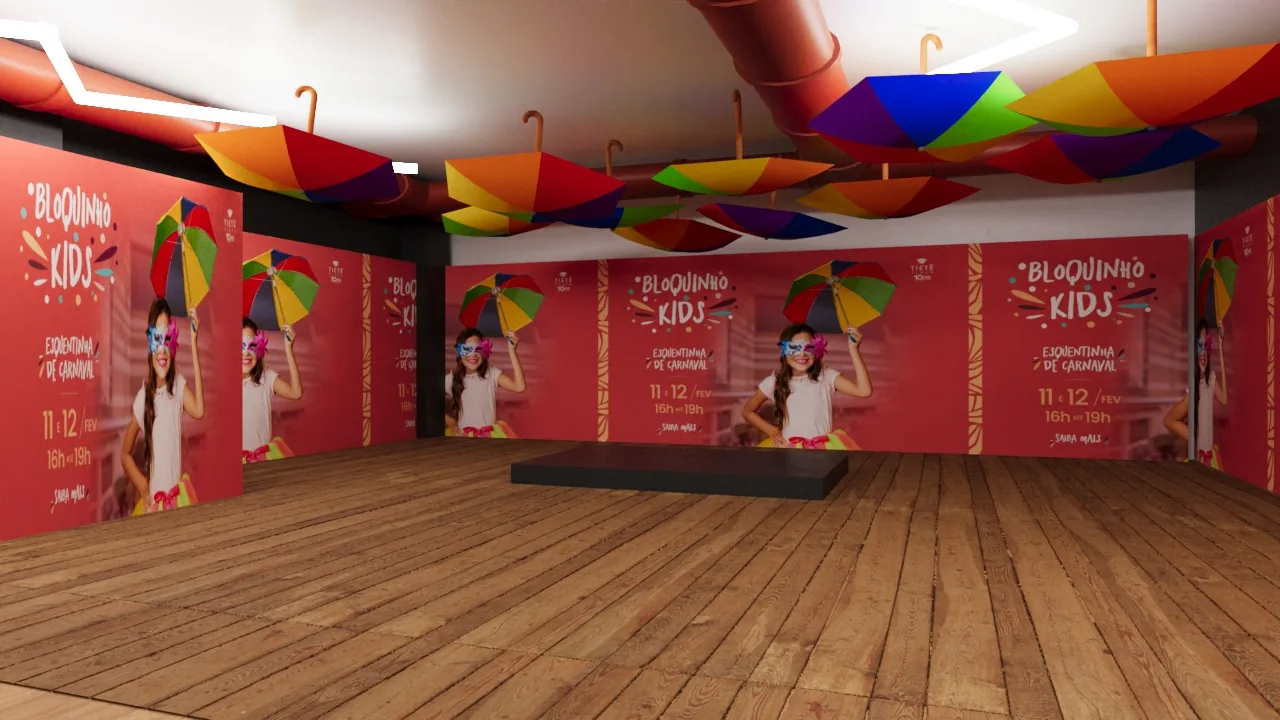 Carnaval Shopping Tiete: imagem 3D e narrativa para defender melhor a ideia - imagem 5
