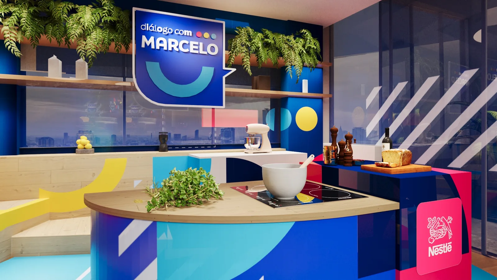 65 FEE 1370 Nestlé DIALOGO COM MARCELO: projeto visual para transformar espaço em argumento