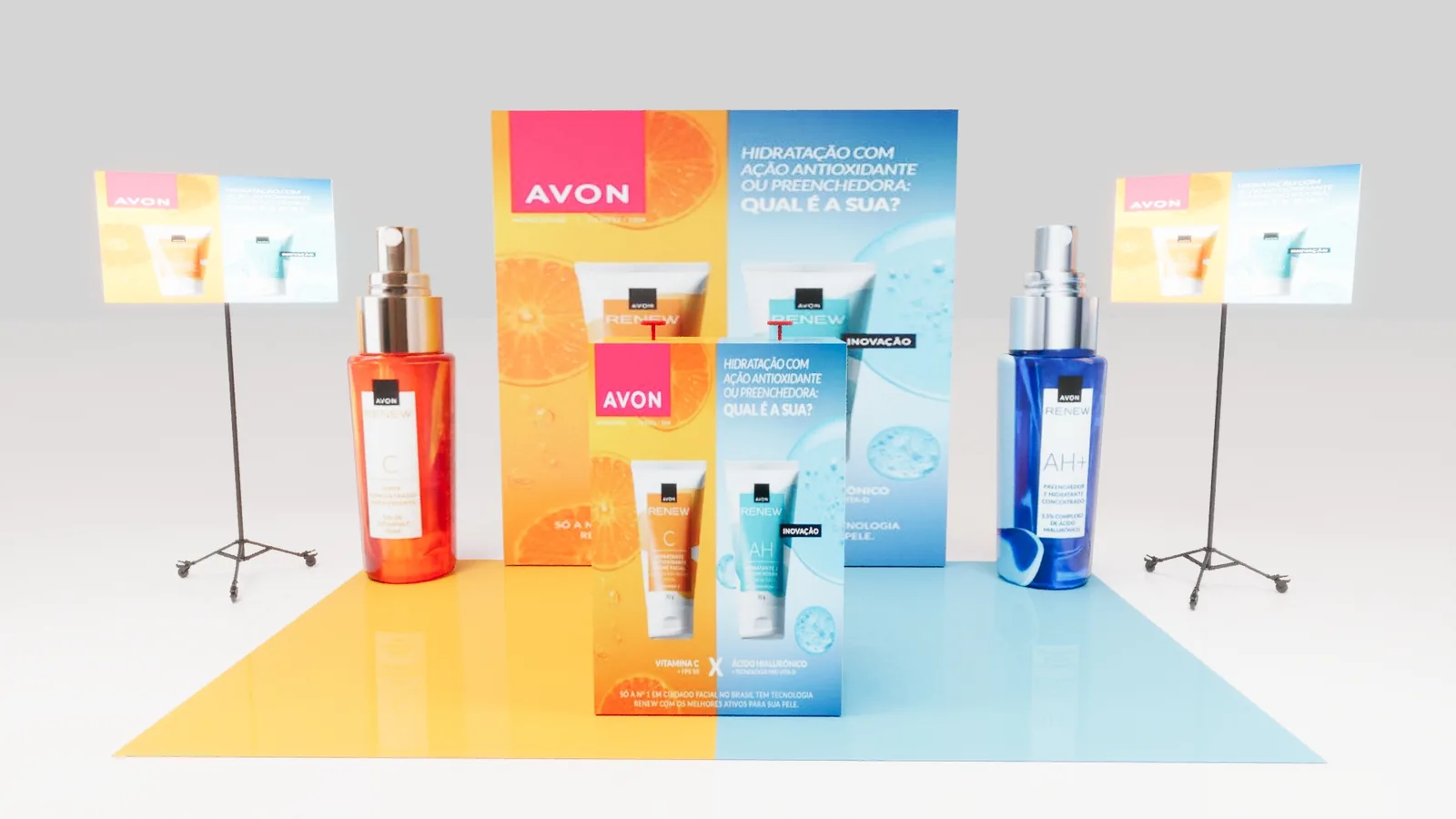 Avon Renew: experiência espacial com leitura premium e foco comercial - imagem 1