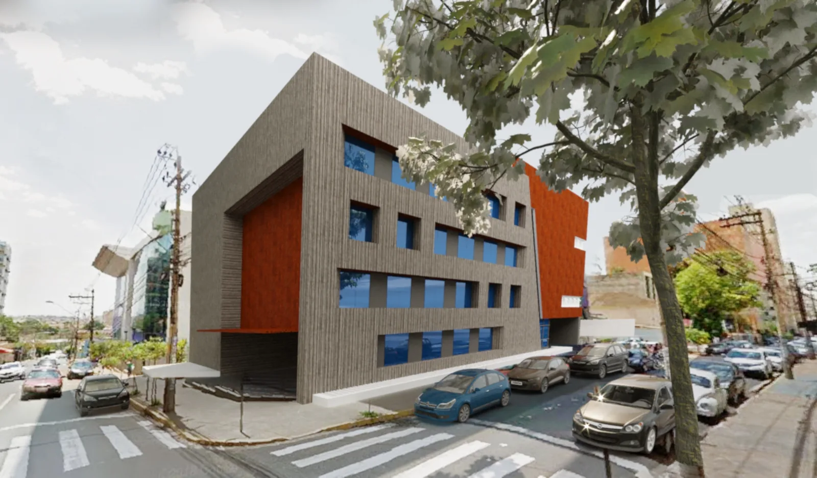Fachada Faculdade: experiência espacial com leitura premium e foco comercial - imagem 2
