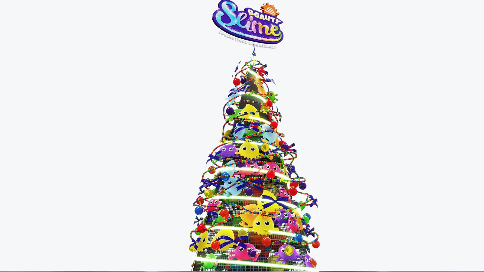 Arvore de Natal Slime Fom: experiência espacial com leitura premium e foco comercial - imagem 1