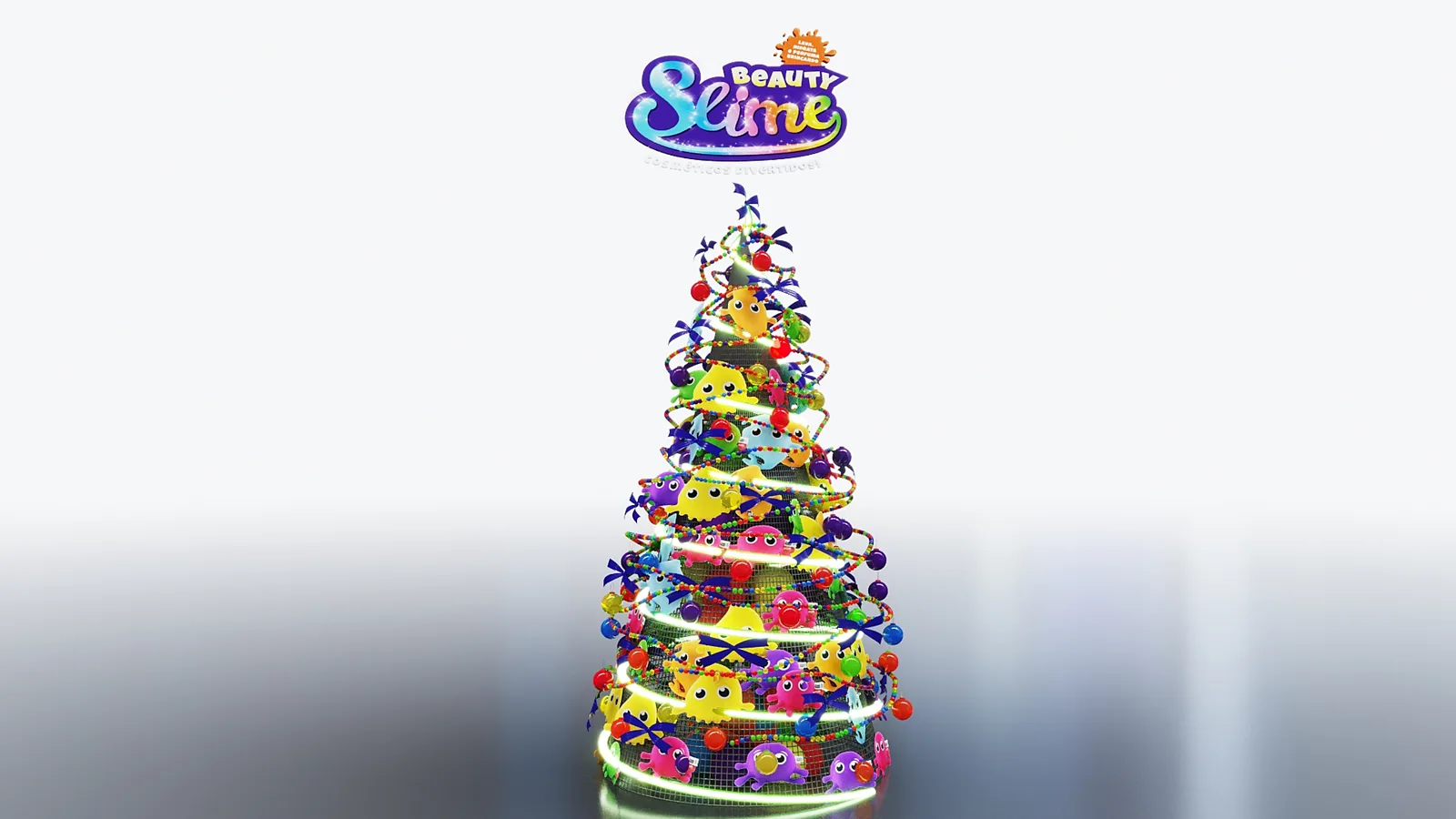 Arvore de Natal Slime Fom: experiência espacial com leitura premium e foco comercial - imagem 2