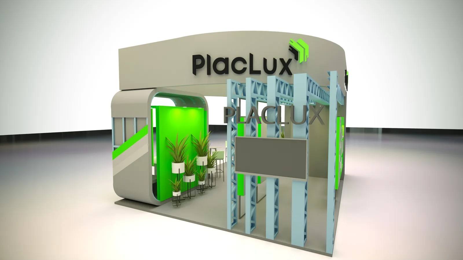PLACLUX: projeto cenográfico com presença, ritmo e clareza comercial - imagem 3