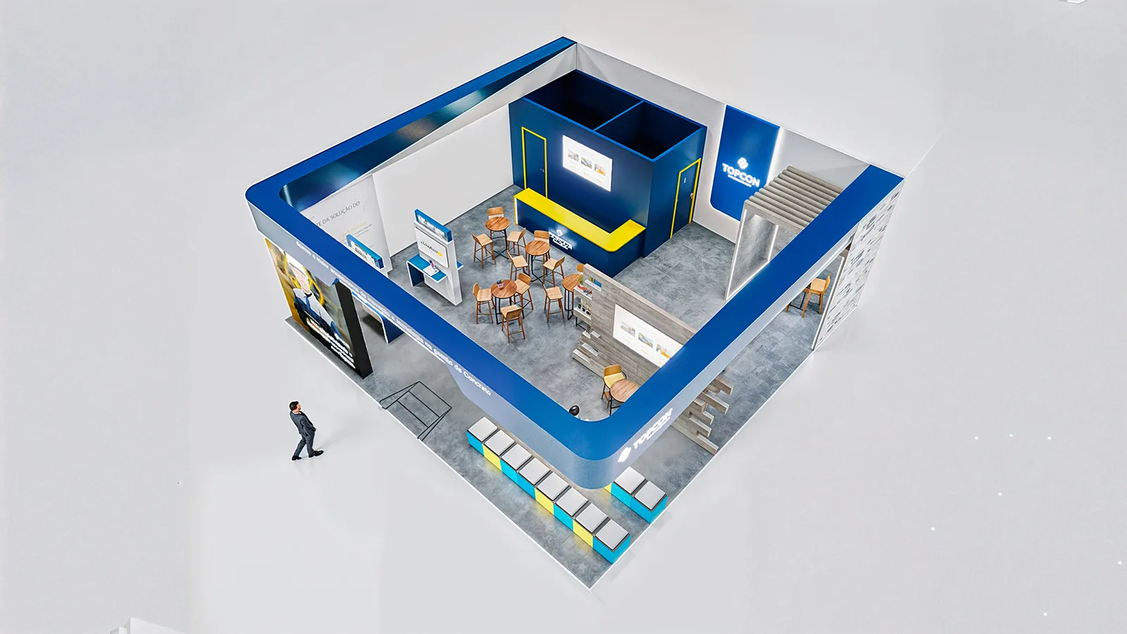 Topcon: presença de marca com escala, atmosfera e intenção