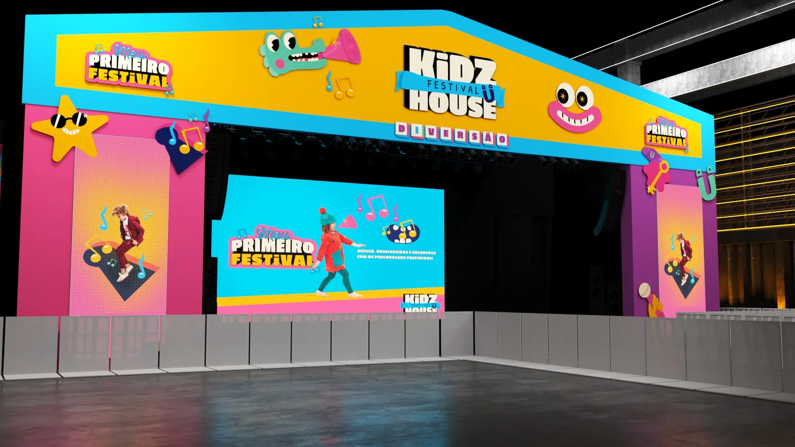 KIDZHOUSE Palco: projeto cenográfico com presença, narrativa e leitura comercial - imagem 6
