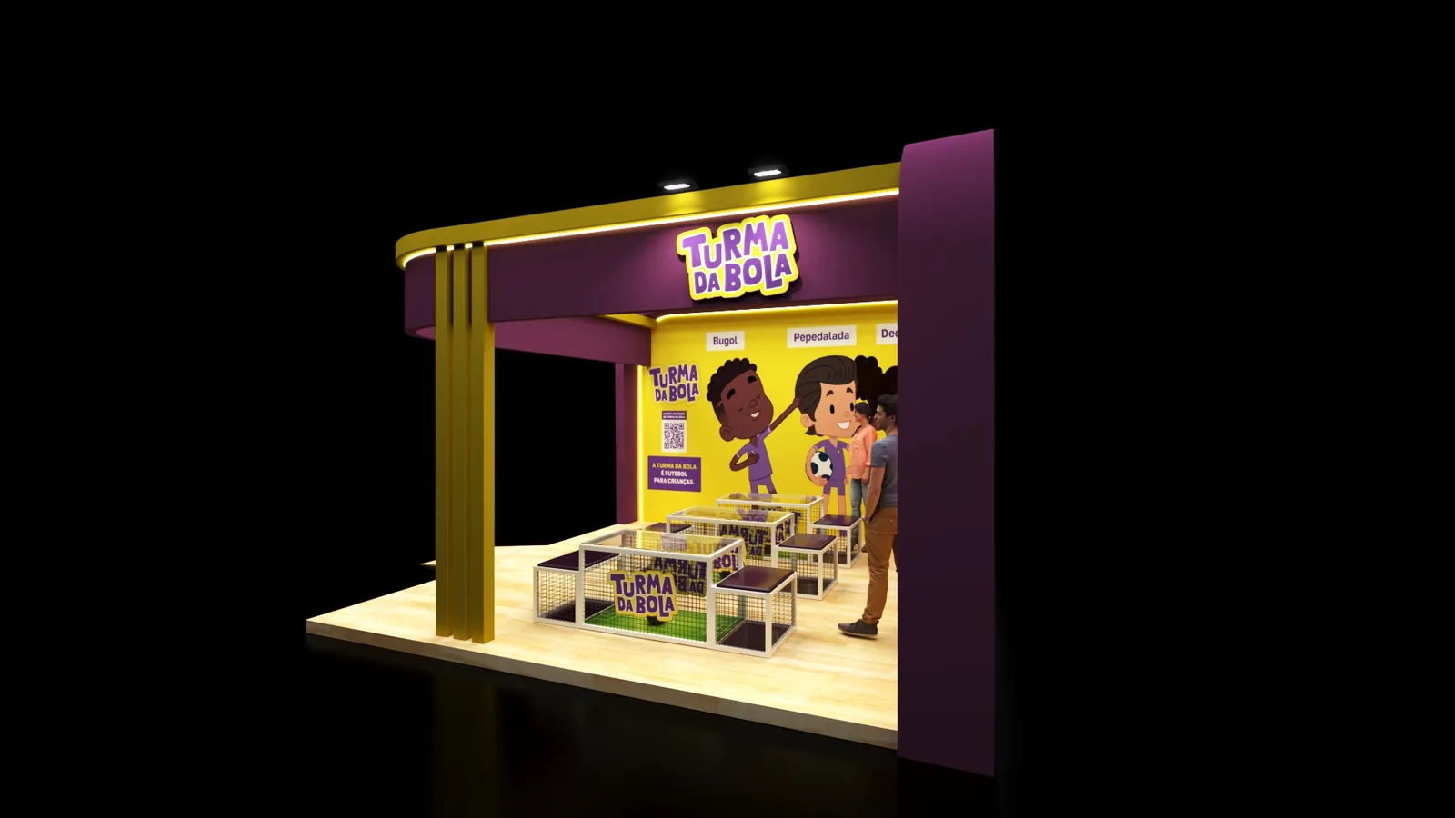 Turma da Bola: projeto cenográfico com presença, narrativa e leitura comercial - imagem 3