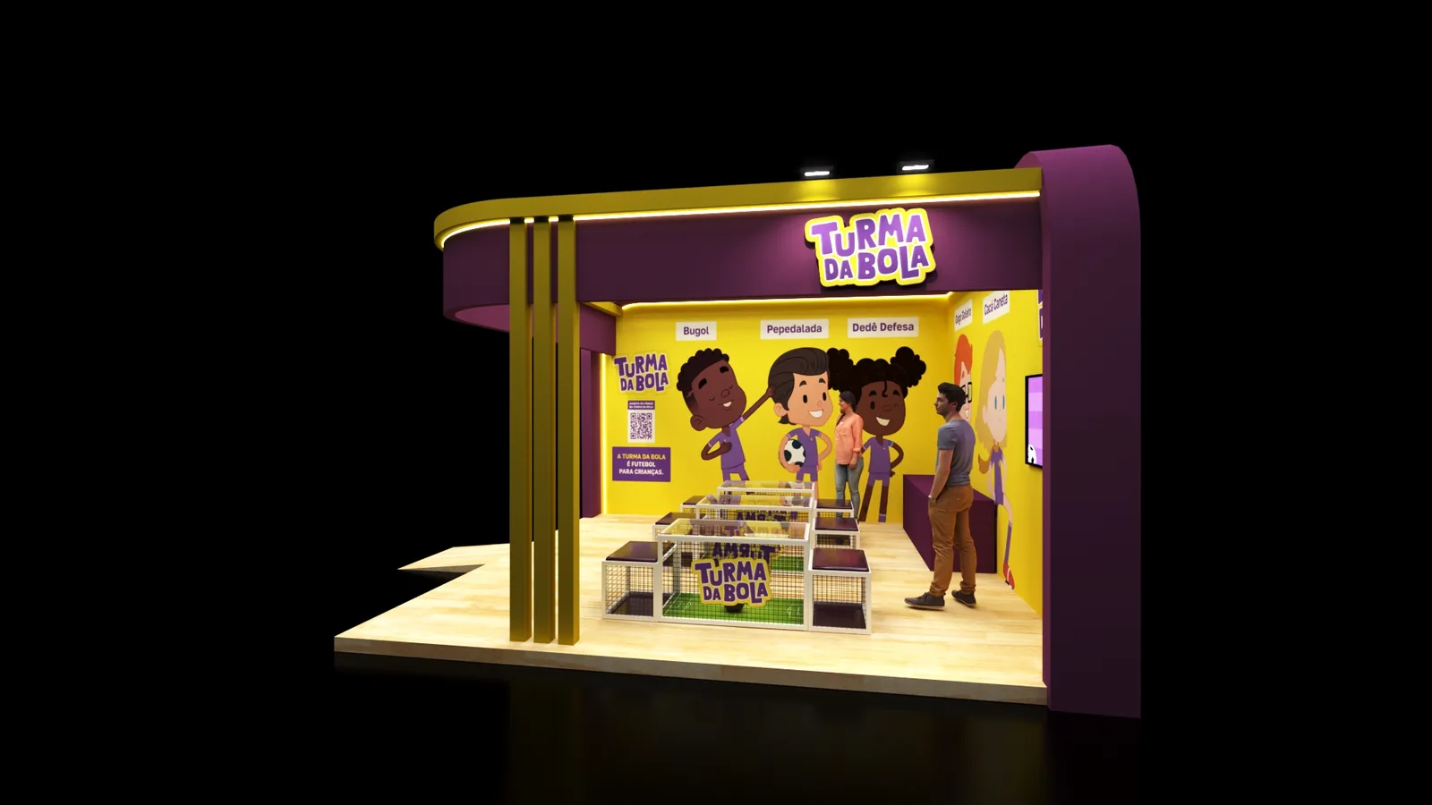 Turma da Bola: projeto cenográfico com presença, narrativa e leitura comercial - imagem 5