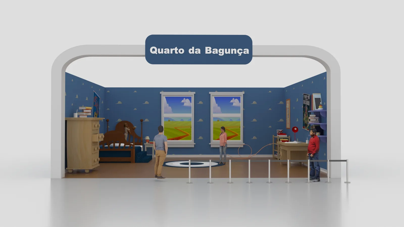 Quarto Bagunça: projeto cenográfico com presença, narrativa e leitura comercial - imagem 5