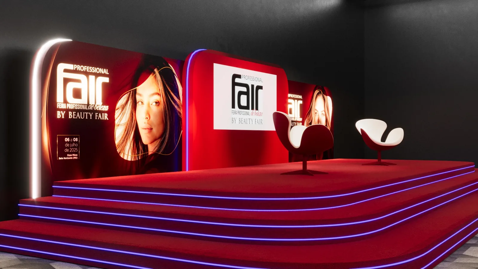 Palcos Beauty: estande de feira com presença, ritmo e clareza comercial - imagem 2