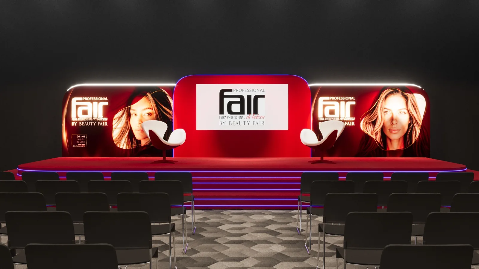 Palcos Beauty: estande de feira com presença, ritmo e clareza comercial - imagem 3