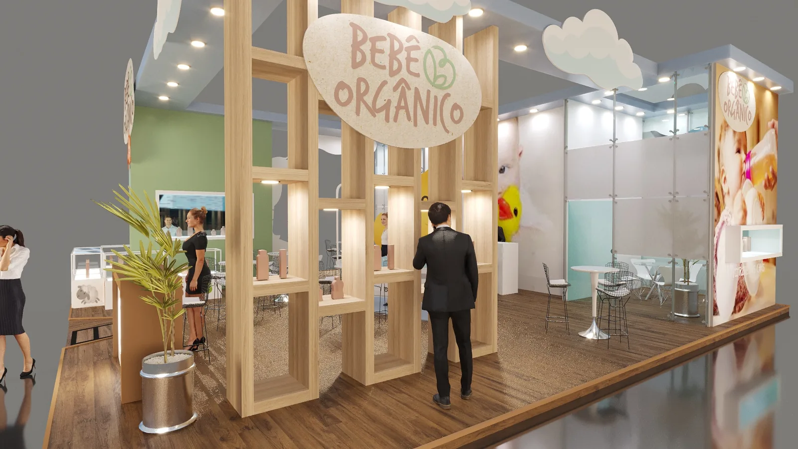 Bebe Organico Beauty Fair 2020 com a Afinal Cenografia: projeto para fazer a proposta ganhar corpo - imagem 2