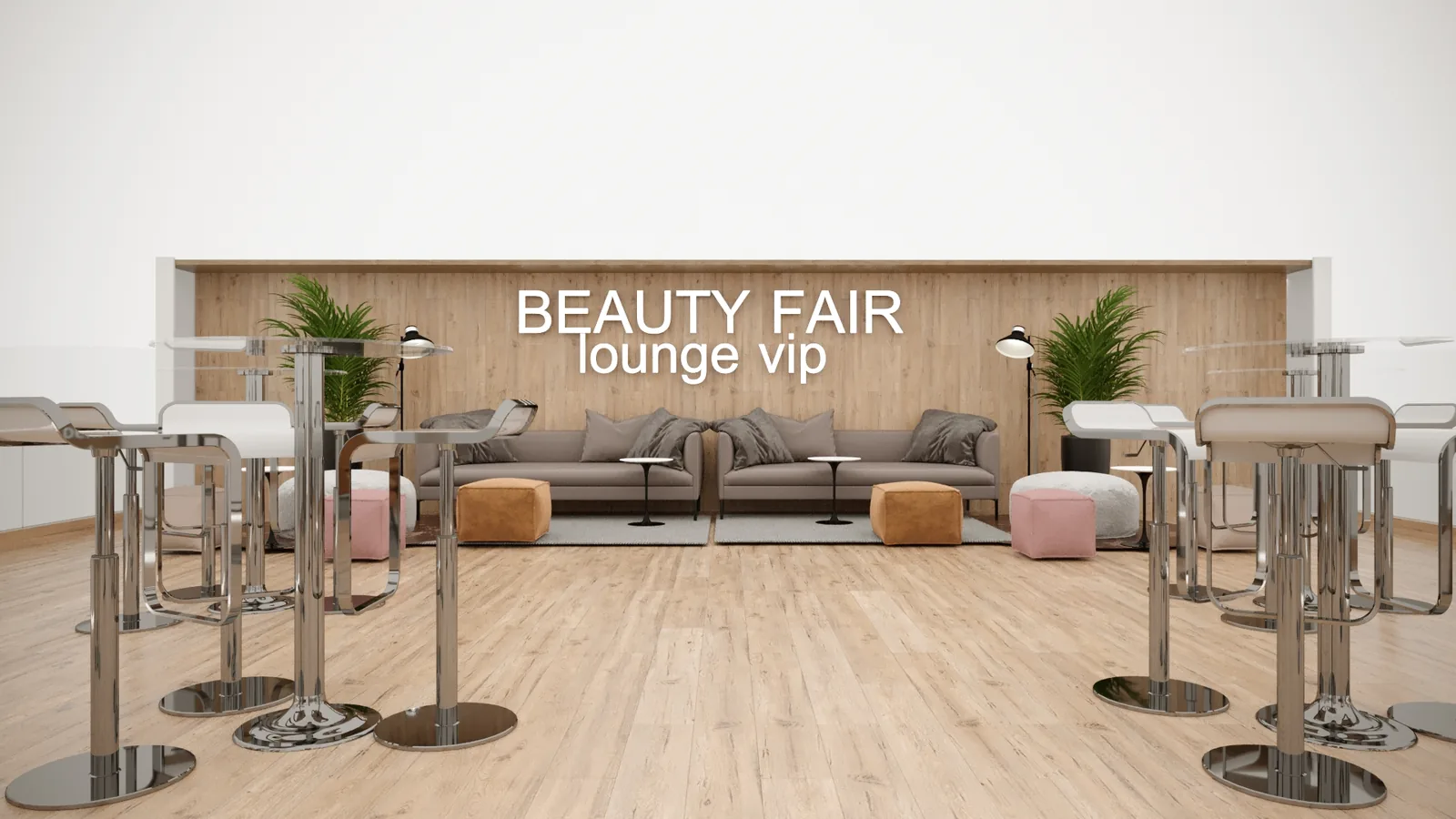 Lounge VIP Beauty Fair: cenografia que organiza marca, público e experiência - imagem 1