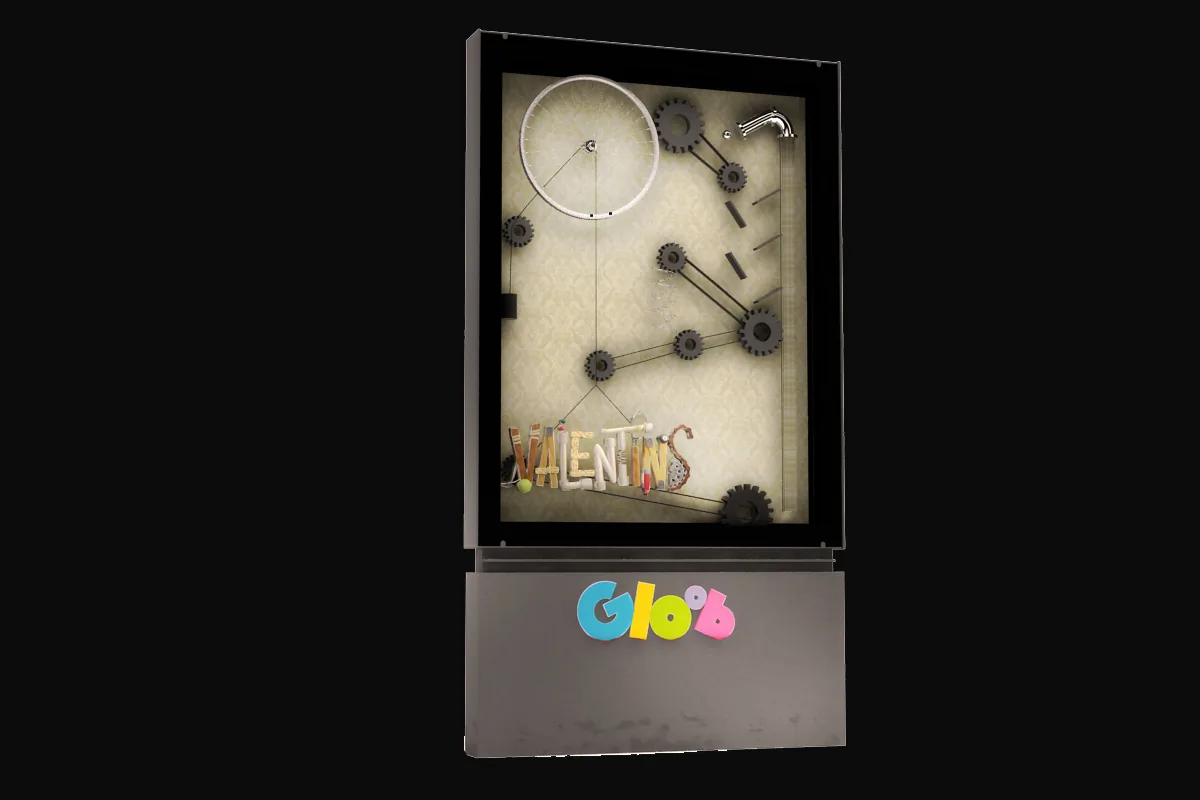 Gloob Valentins: projeto cenográfico com presença, narrativa e leitura comercial - imagem 1