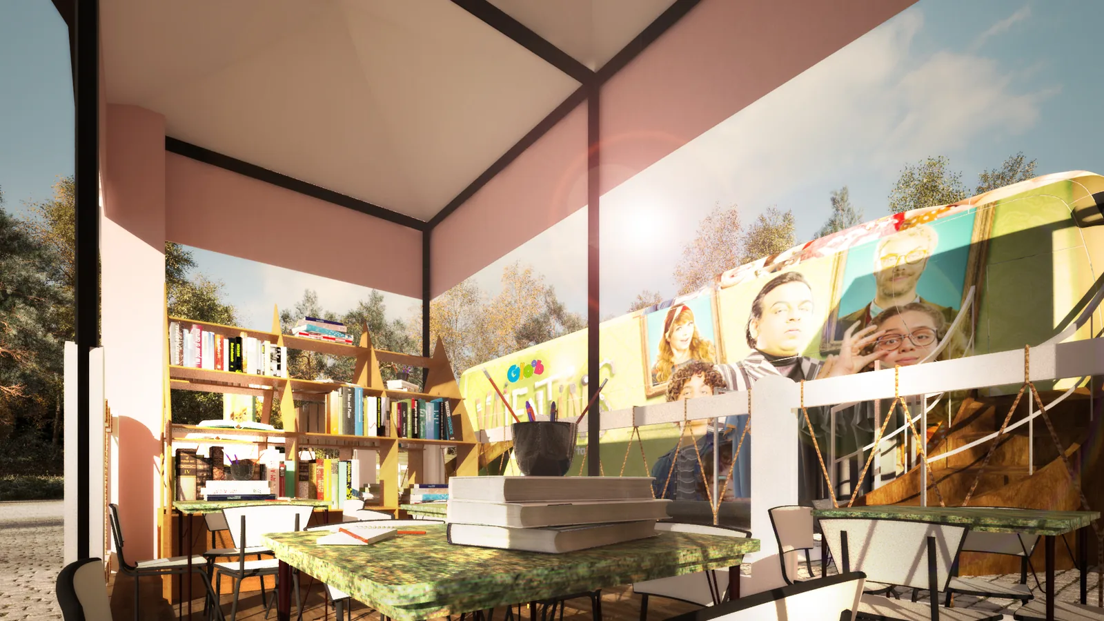 Gloob Valentins: projeto cenográfico com presença, narrativa e leitura comercial - imagem 3