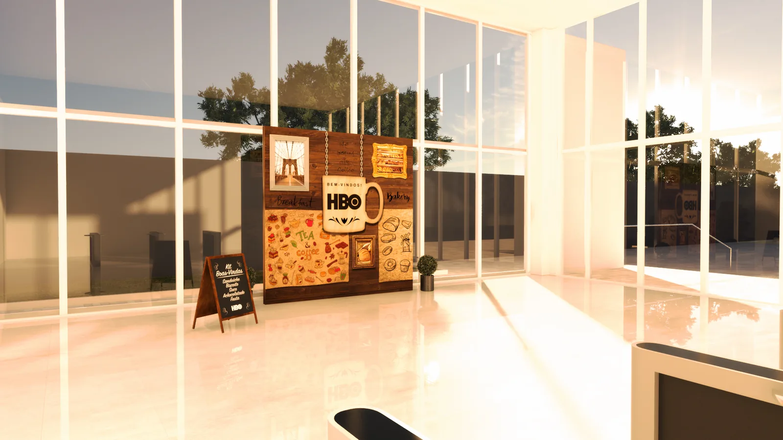 HBO Boas Vindas: projeto cenográfico com presença, narrativa e leitura comercial - imagem 6