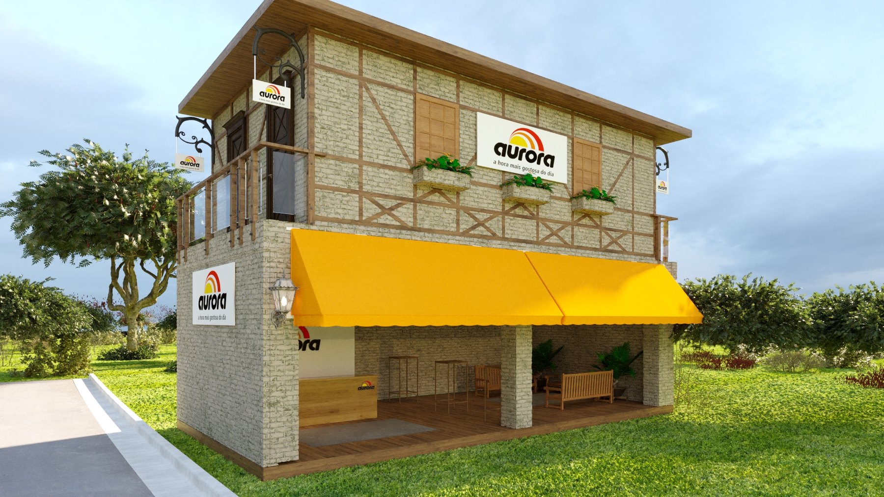 Aurora Oktoberfest com a Fabrica Cenografia: projeto para fazer a proposta ganhar corpo