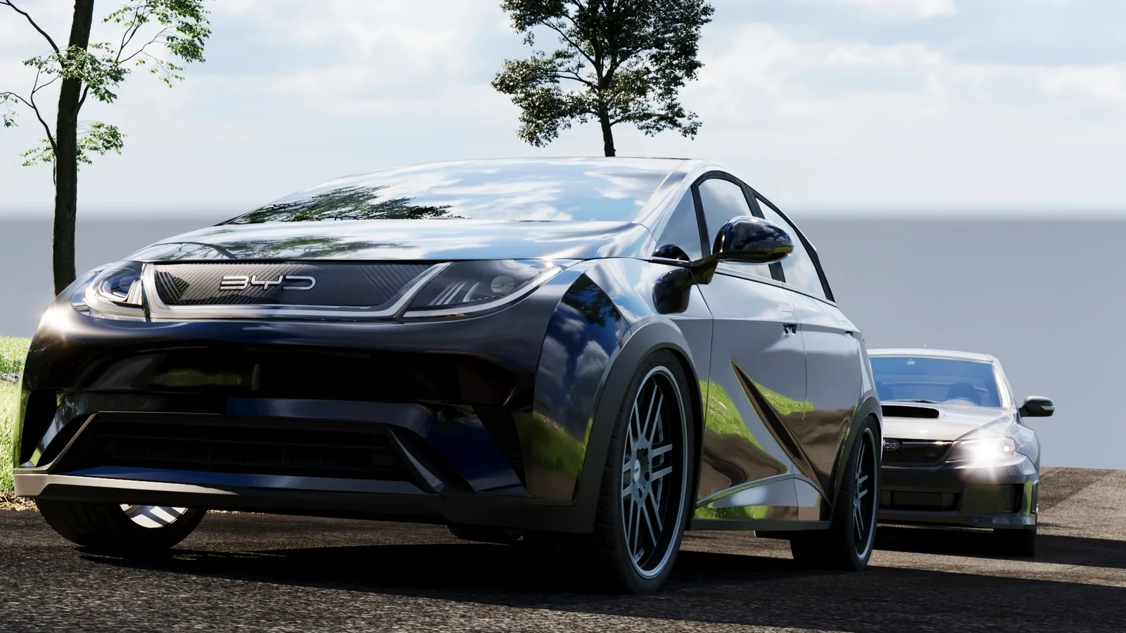 Subaru WRX STI: projeto cenográfico com presença, narrativa e leitura comercial - imagem 1
