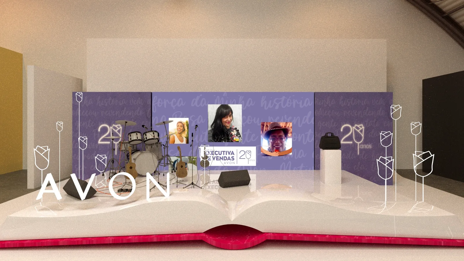 Live Avon 2020: cenografia que organiza marca, público e experiência - imagem 3