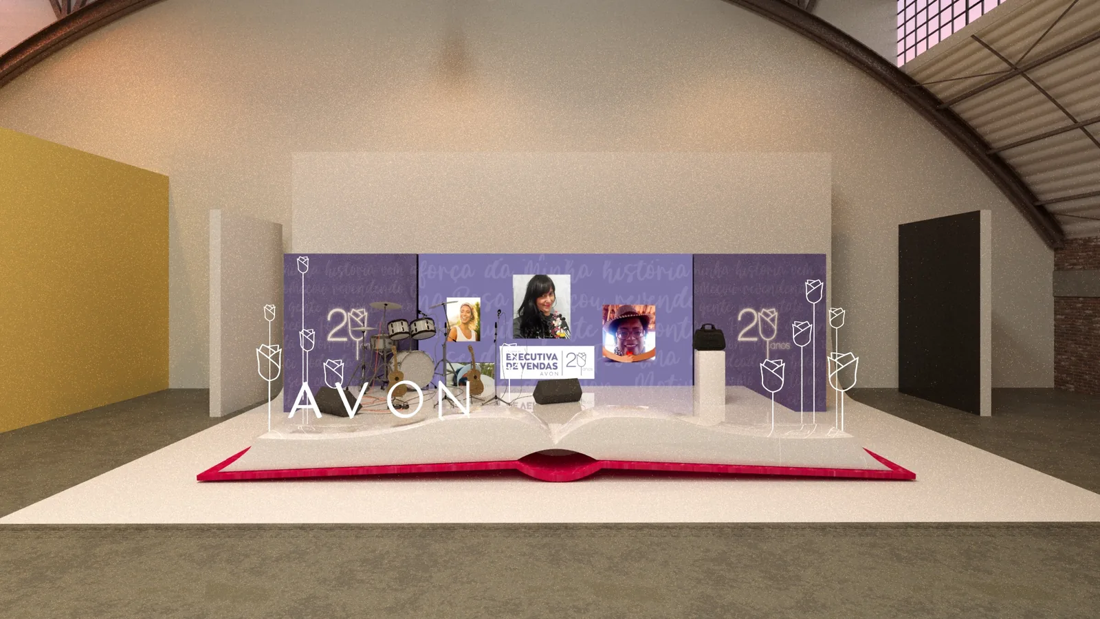 Live Avon 2020: cenografia que organiza marca, público e experiência - imagem 4