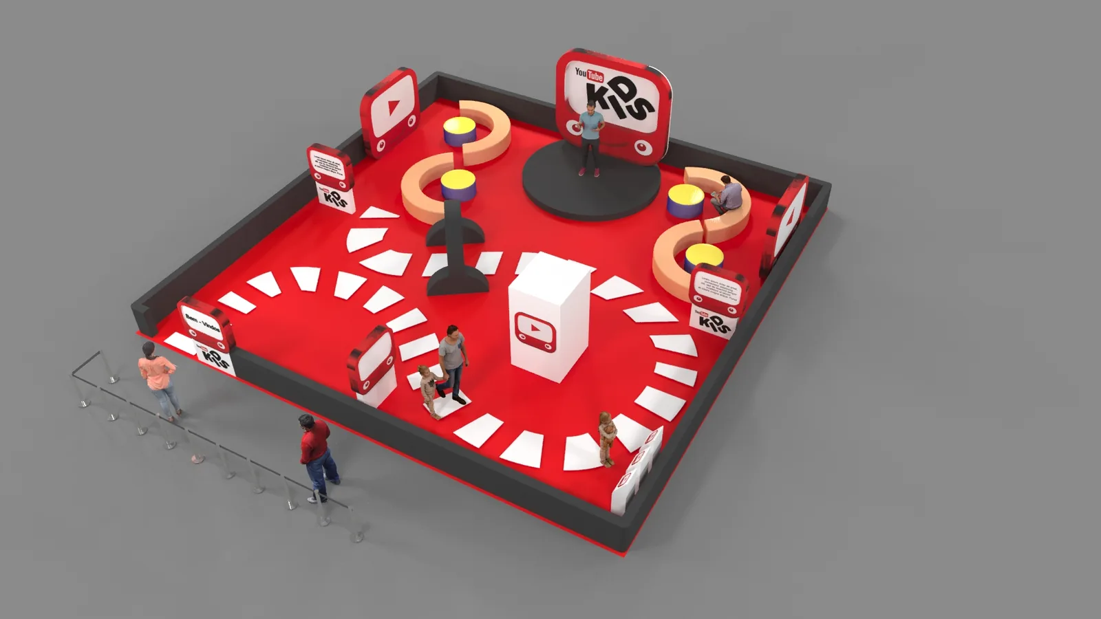 YouTube Kids: projeto cenográfico com presença, narrativa e leitura comercial - imagem 1