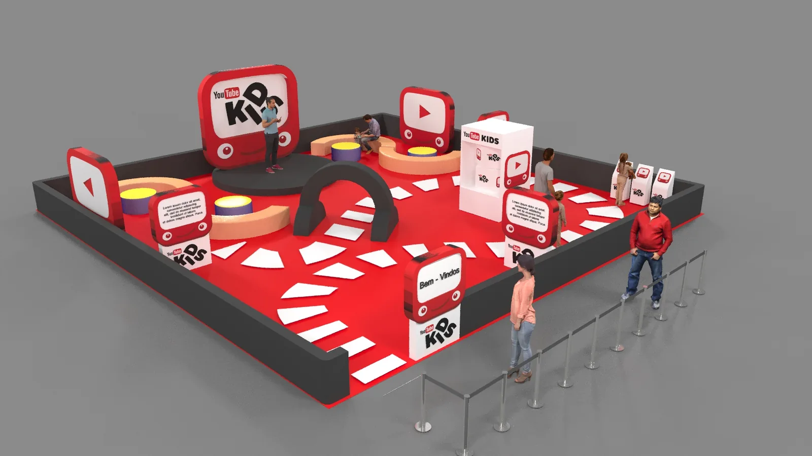 YouTube Kids: projeto cenográfico com presença, narrativa e leitura comercial - imagem 2