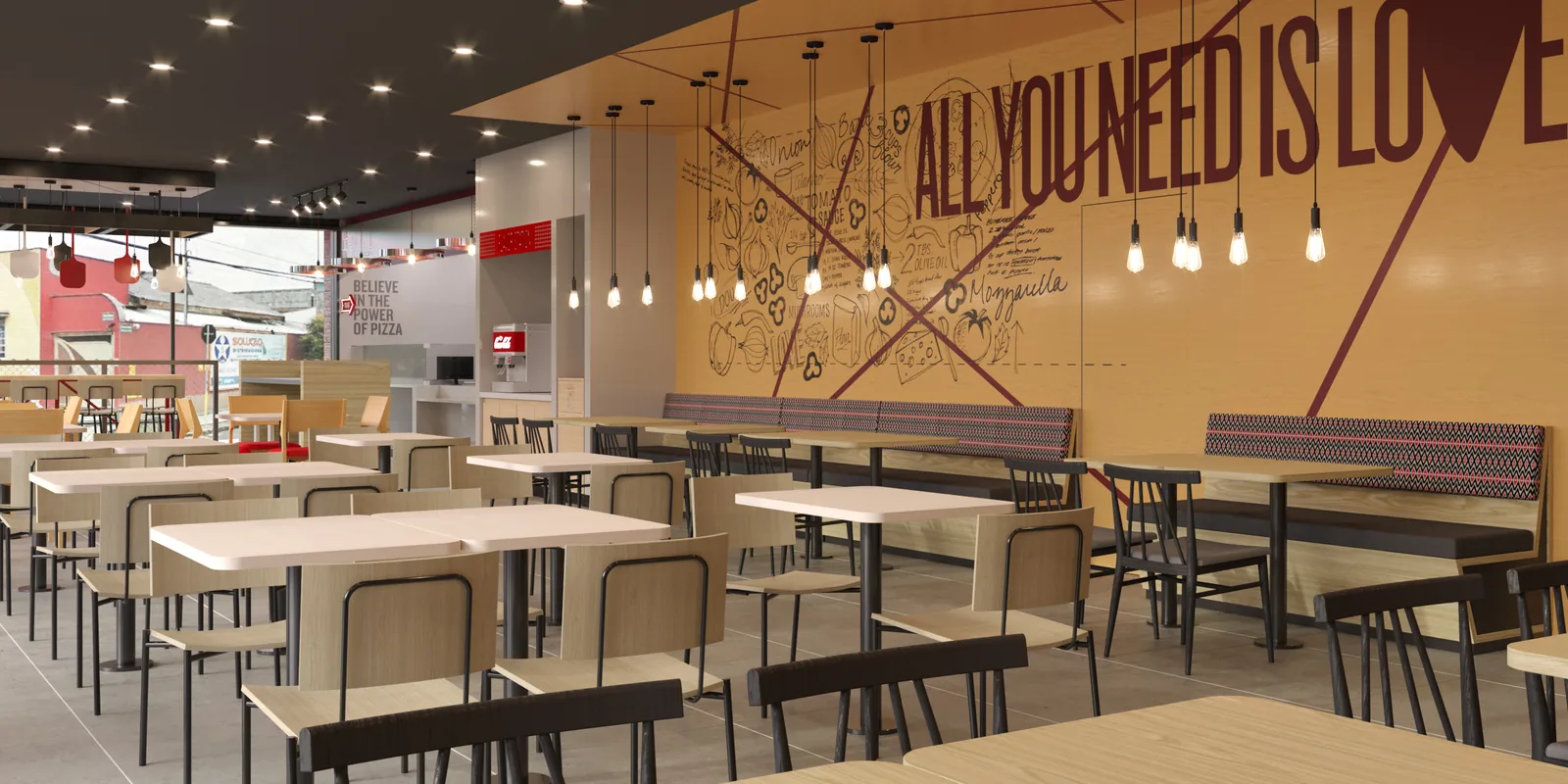Pizza Hut Botafogo: cenografia para transformar espaço em argumento - imagem 3