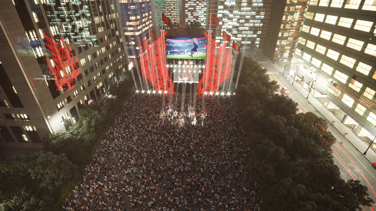 Palco Brahma: imagem 3D e narrativa para defender melhor a ideia - imagem 1