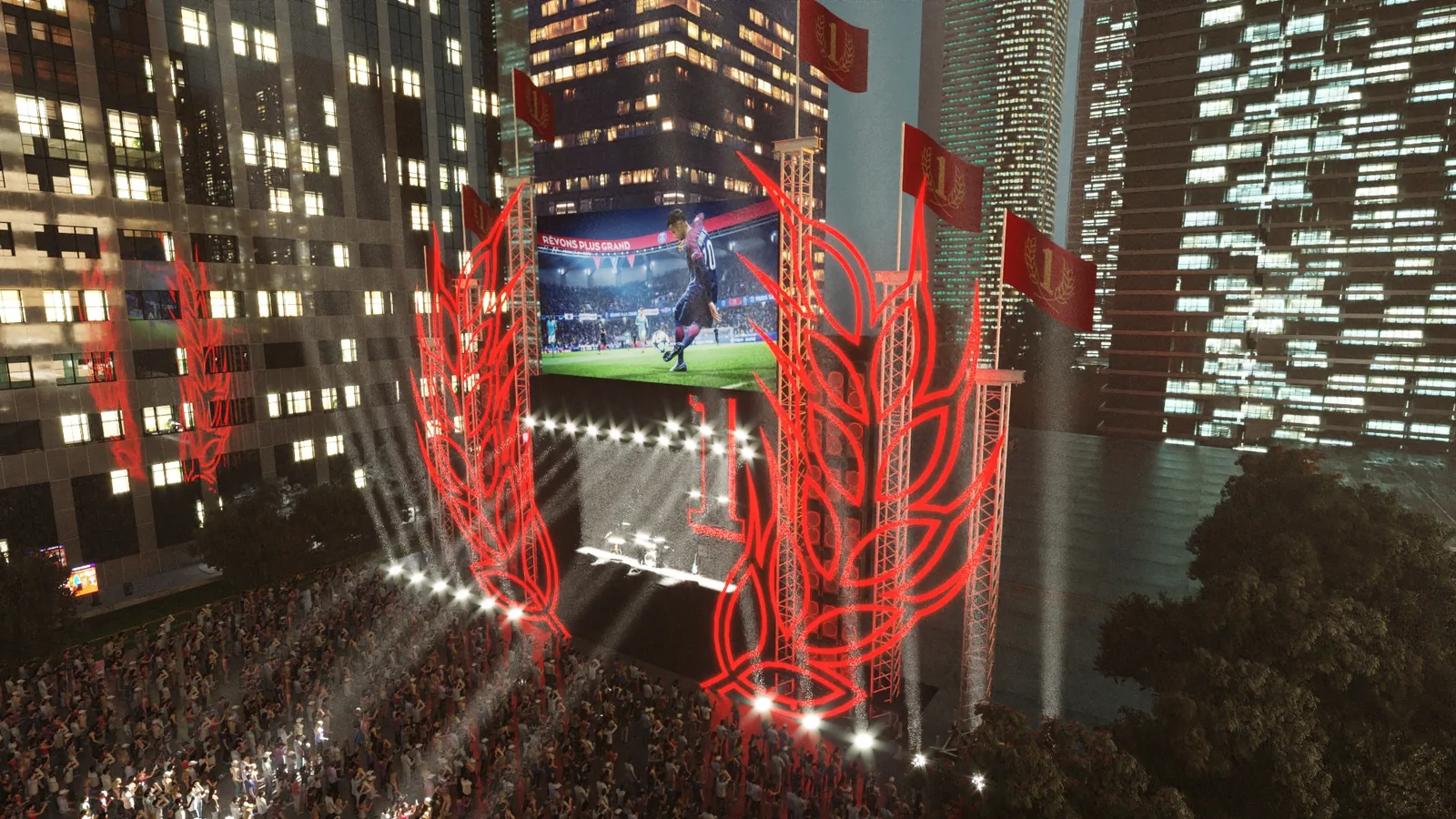 Palco Brahma: imagem 3D e narrativa para defender melhor a ideia - imagem 2