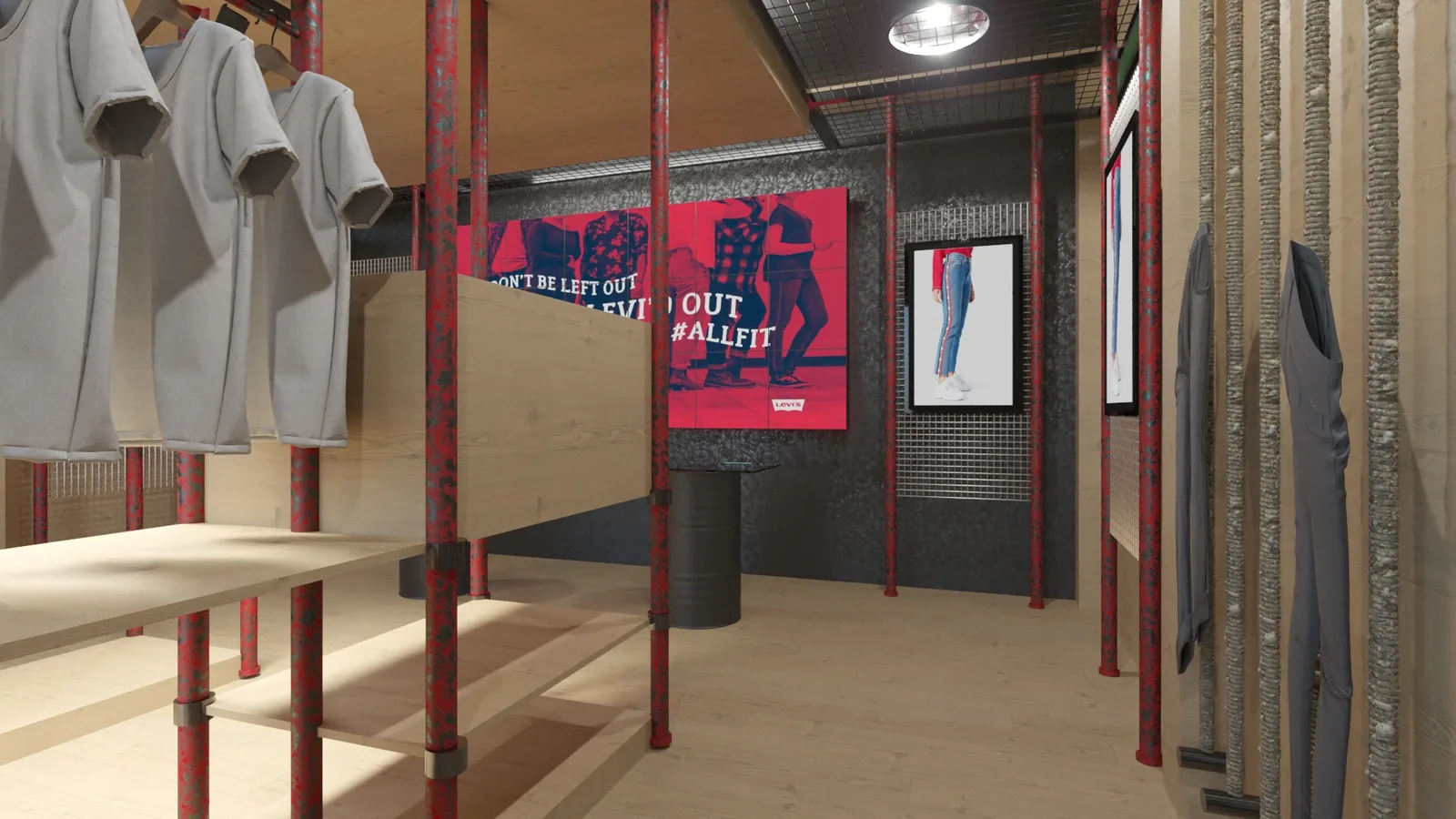 LEVIS: projeto cenográfico com leitura premium e foco comercial - imagem 2