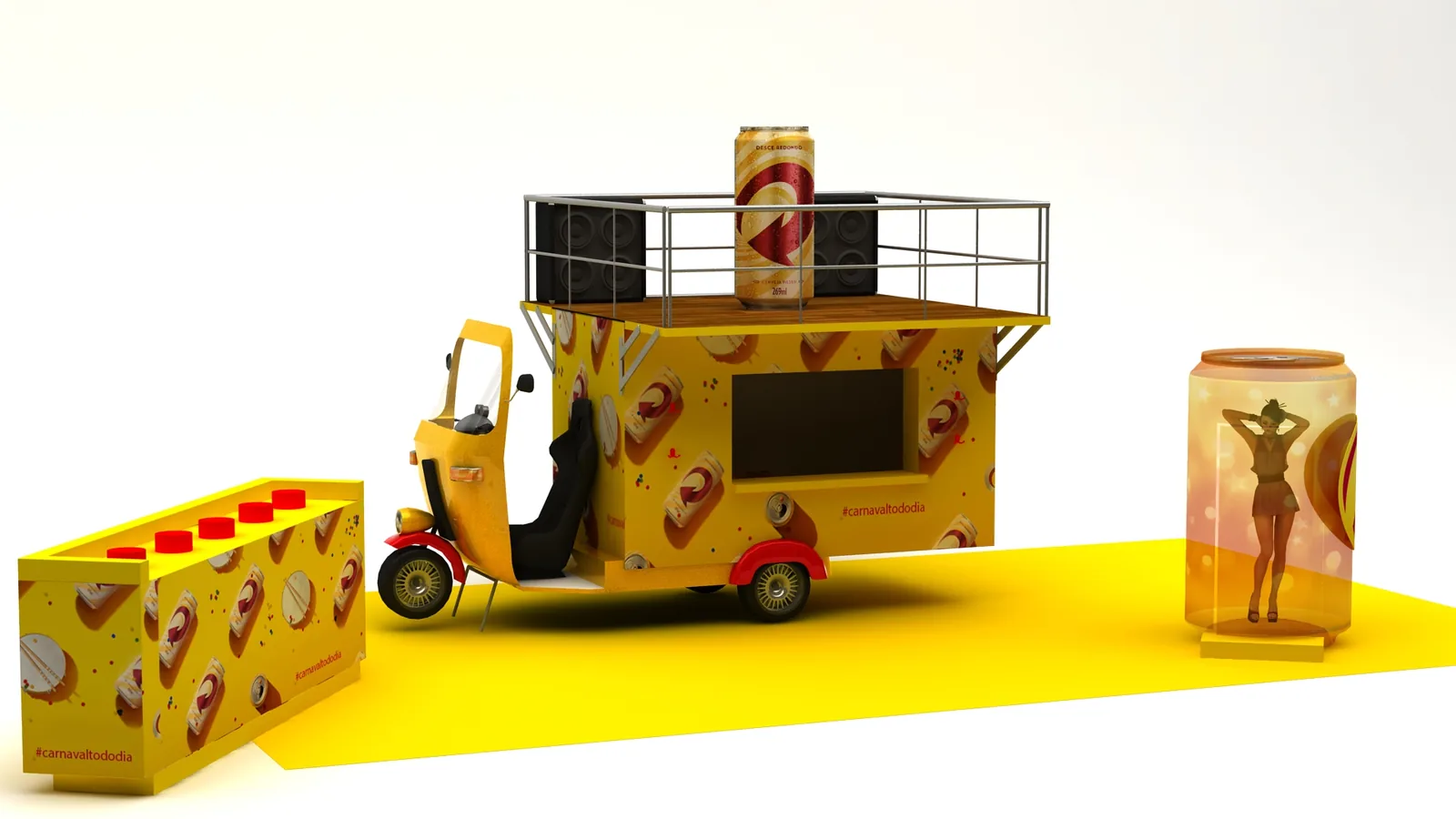 Skol Tuk Tuk: projeto visual com presença, ritmo e clareza comercial - imagem 3