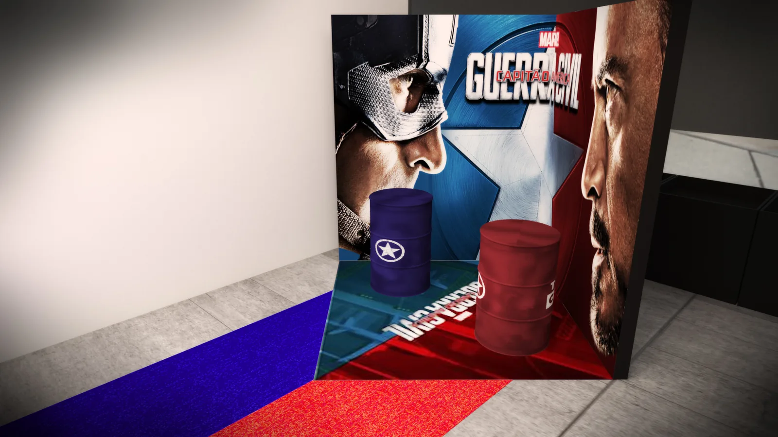 Tele Cine Civil War: imagem 3D e narrativa para defender melhor a ideia - imagem 2