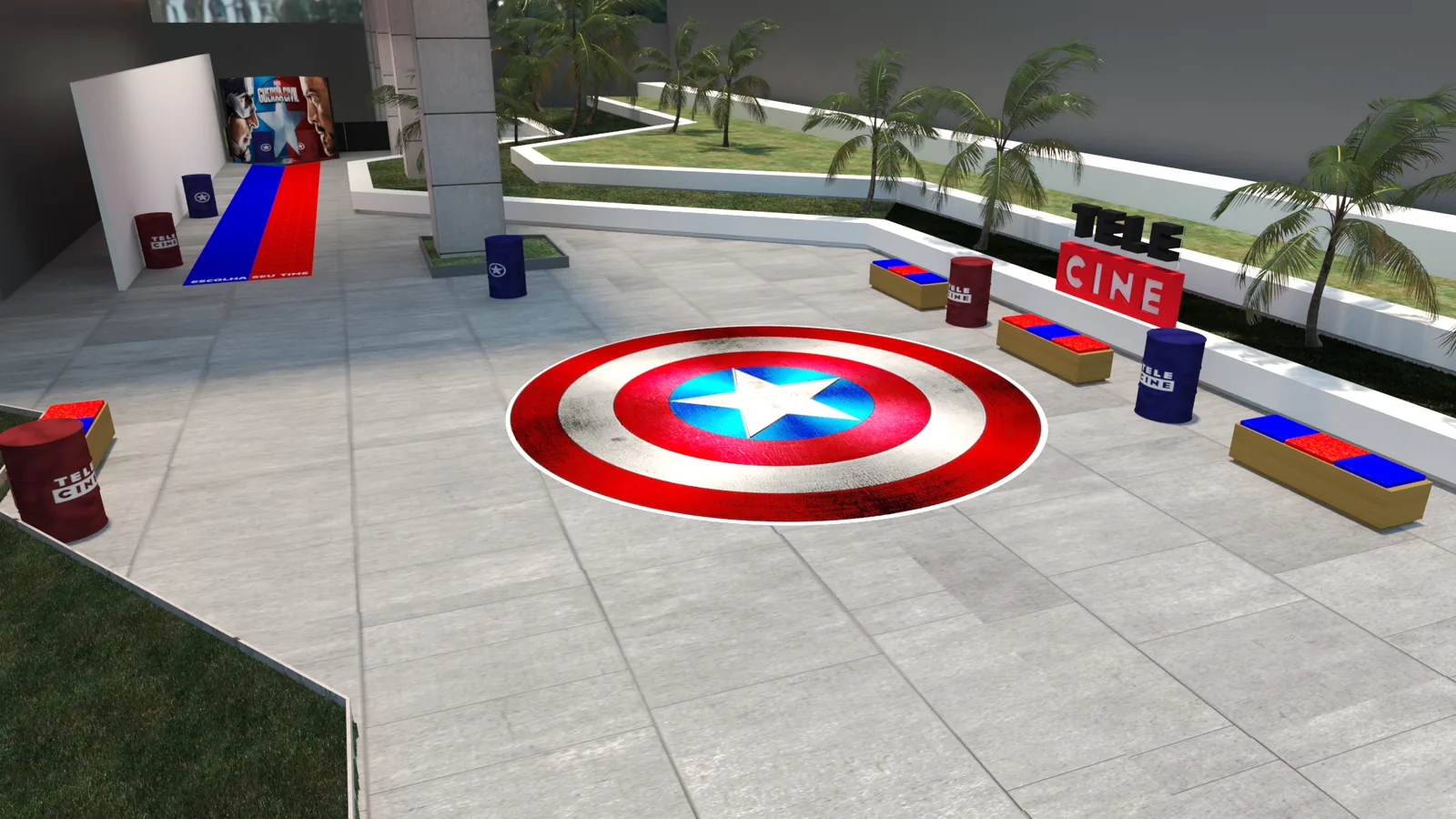 Tele Cine Civil War: imagem 3D e narrativa para defender melhor a ideia - imagem 4