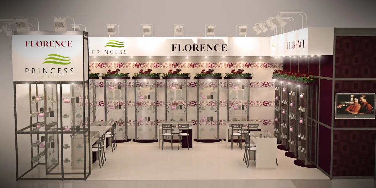 Florencio Cosméticos: cenografia apresentada com clareza e impacto - imagem 3