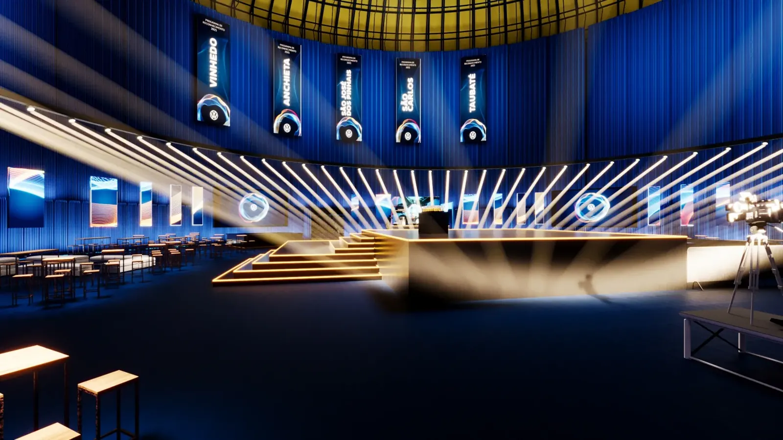 Volkswagen MM/PR: convenção de vendas com palco, mensagem e movimento - imagem 7